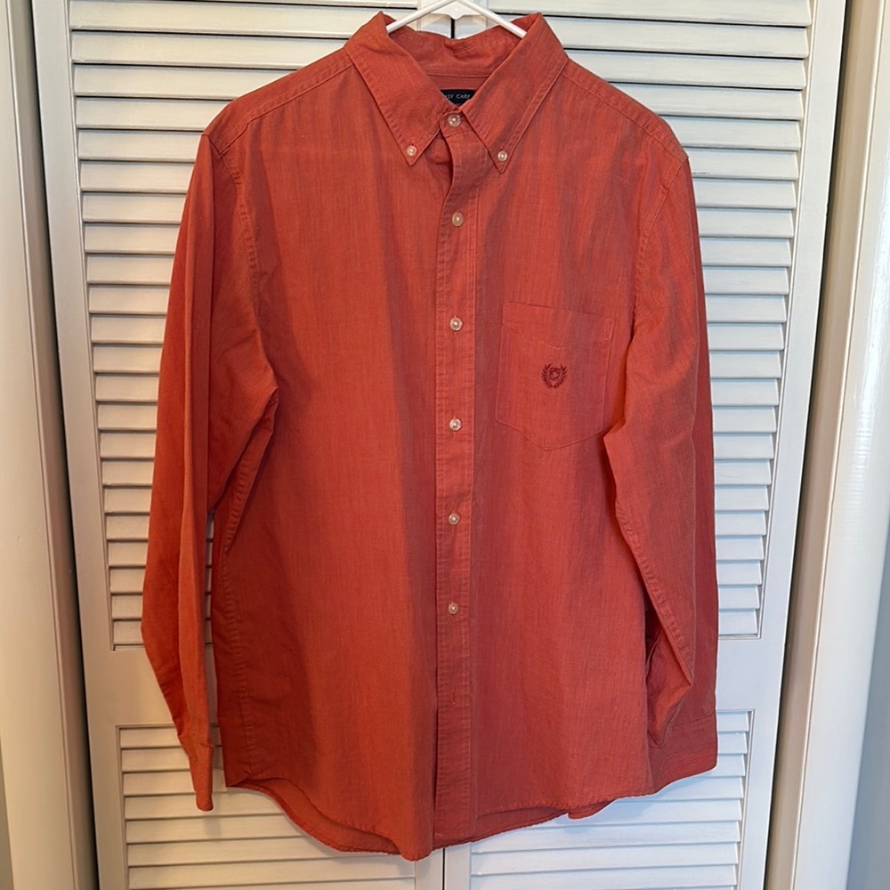 Chaps Orange Button-Up Shirt